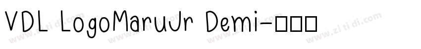 VDL LogoMaruJr Demi字体转换